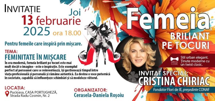 „Femeia Briliant pe Tocuri” – Evenimentul care celebrează eleganța, inspirația și succesul feminin