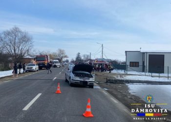 Ciocnire Violentă pe DN7! Tânăr de 18 Ani Lovește un Șofer de 73 de Ani – Victima, Transportată de Urgență la Spital!