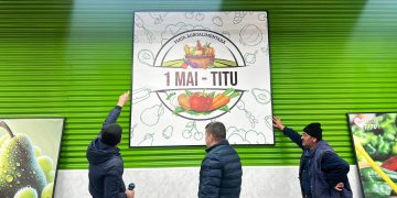 (Foto) Piața 1 Mai din Titu, complet modernizată! Spațiu nou, curat și confortabil pentru toți!