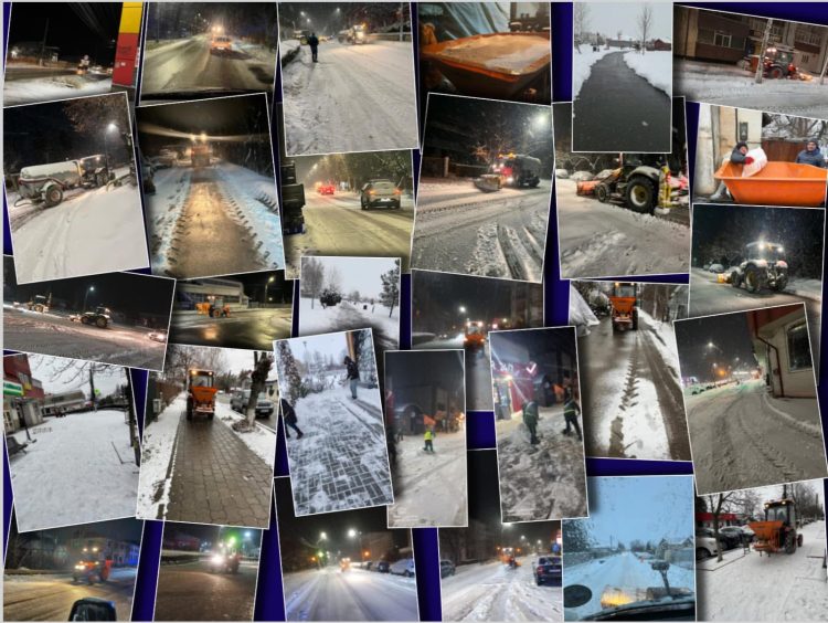 Orașul Titu sub asediul zăpezii! Echipele intervin non-stop pentru siguranța locuitorilor!