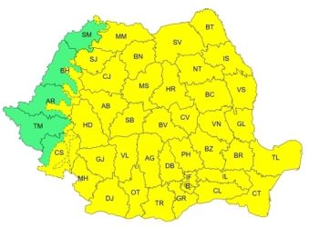 Ger năprasnic în Dâmbovița! Temperaturile scad până la -18°C, avertizare COD GALBEN!
