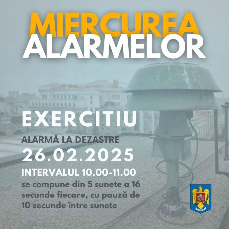 ALARMĂ NAȚIONALĂ! Miercuri sună sirenele în toată țara – Află ce trebuie să faci!