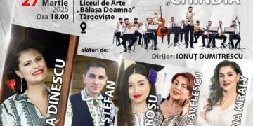 Spectacol folcloric de excepție la Târgoviște! „De Mărțișor” aduce pe scenă artiști îndrăgiți și emoție pură!