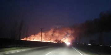 Incendiu de Proporții în Butimanu! Flăcările Cuprind 3.000 de Metri Pătrați de Vegetație!