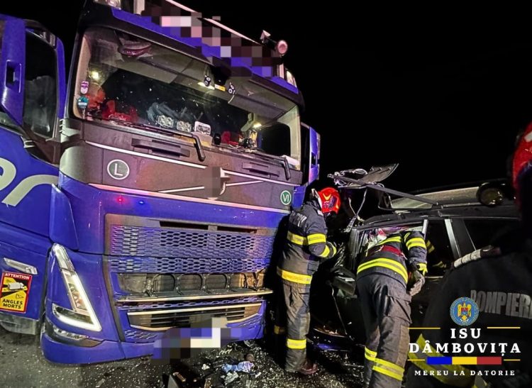 Tragedie pe DN 61! Impact devastator între un TIR și un autoturism – trei persoane rănite grav!