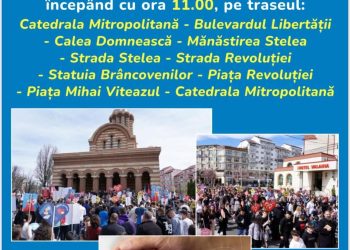 CEA DE A XV-A EDIȚIE A MARȘULUI PENTRU VIAȚĂ SE VA DESFĂȘURA LA TÂRGOVIȘTE ÎN ZIUA DE 29 MARTIE