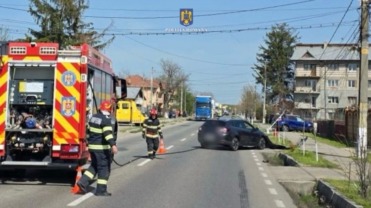 Accident rutier pe DN 72, în Găești: Două autoturisme implicate, trafic blocat pe ambele sensuri