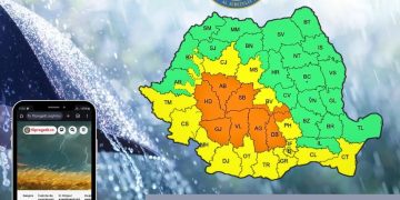 COD PORTOCALIU de ploi torențiale în Dâmbovița – Avertizare meteo și măsuri de siguranță