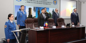 Ședință aniversară la sediul Jandarmeriei Dâmbovița, dedicată celebrării a 175 de ani de la înființarea Jandarmeriei Române