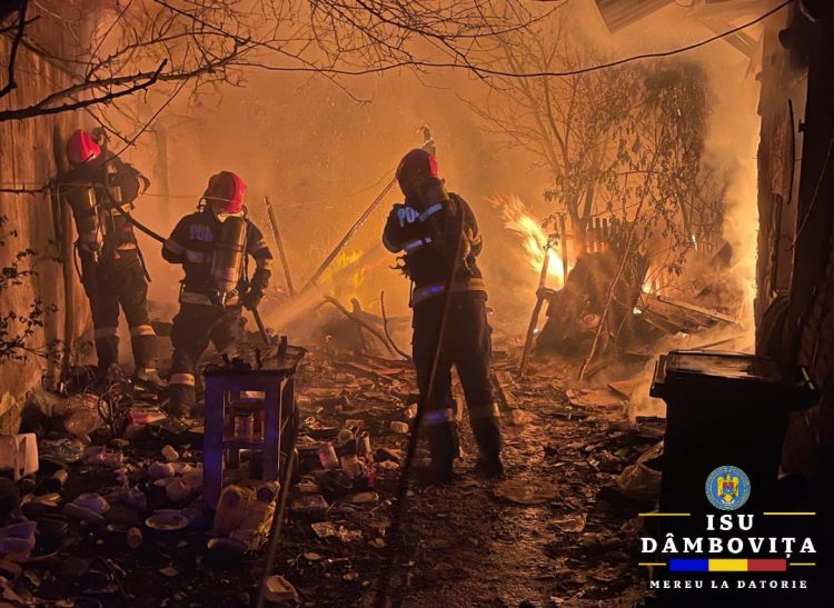Tragedie la Viforâta: Incendiu violent la o anexă gospodărească, soldat cu o persoană decedată