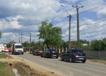 (Video) Accident cu trei autoturisme pe DN 72A, la Priseaca: Trei persoane rănite