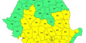 Cod Galben de Furtuni în Dâmbovița: Averse Torențiale, Vânt Puternic și Posibilă Grindină între 6 și 7 Mai