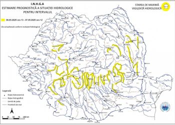Cod Galben de Inundații în Dâmbovița: Pericol de Viituri pe Râurile Mici din Zonele Montane