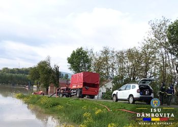 Pompierii dâmbovițeni, în prima linie în Covasna! Misiuni de salvare în sprijinul comunităților lovite de inundații