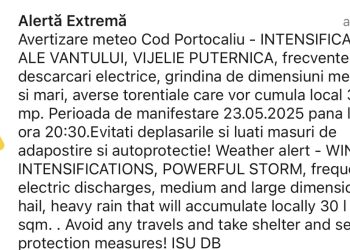 Alertă Extremă: Cod Roșu de Furtună Puternică și Vijelii – Evitați Deplasările