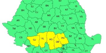 Atenționare meteo în Dâmbovița: Cod Galben de ploi abundente, lapoviță și vânt puternic până pe 18 mai