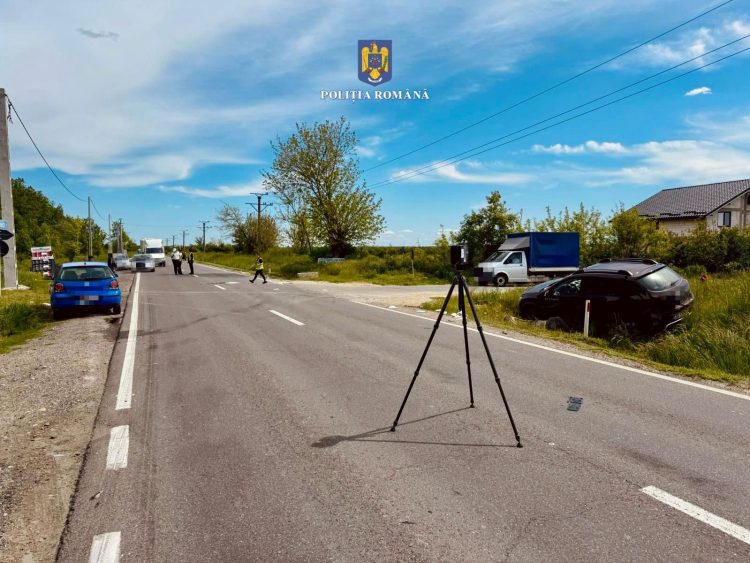Accident pe DN 72A, în afara localității Dragomirești: o femeie rănită și transportată la spital