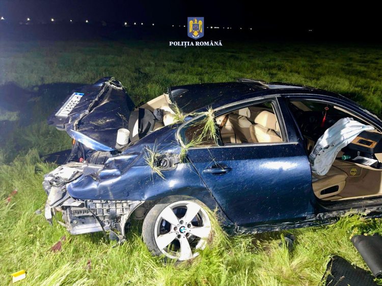 Accident cumplit la Dragomirești: Un mort și trei răniți după ce o mașină s-a răsturnat!