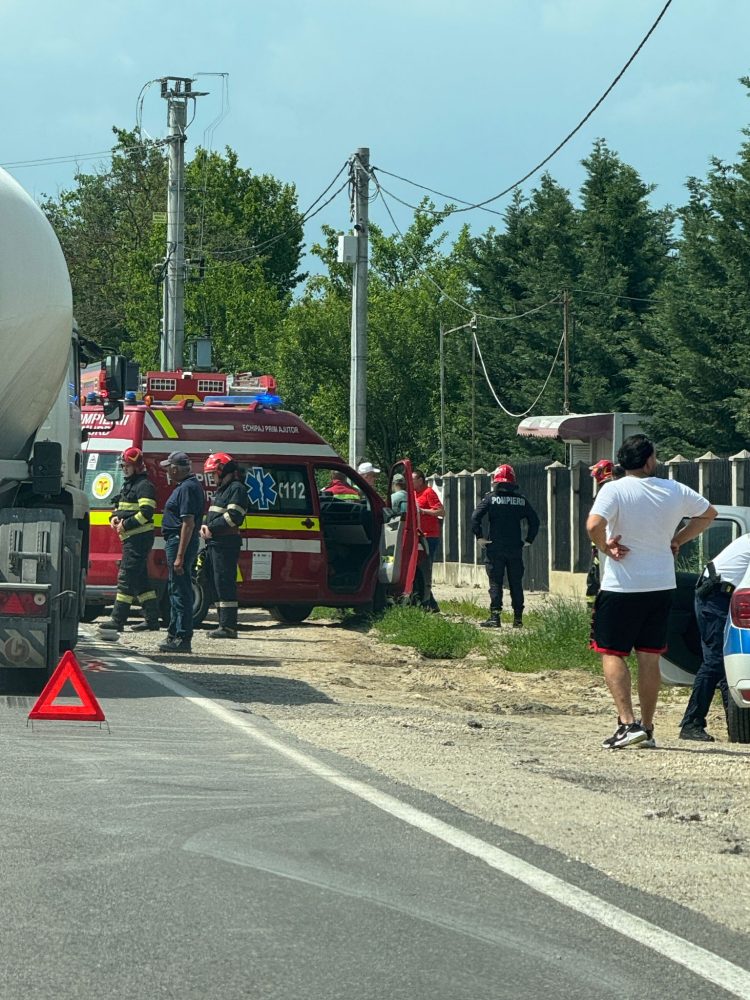 Tânăr din Târgoviște, rănit într-un accident rutier produs pe DN 72A