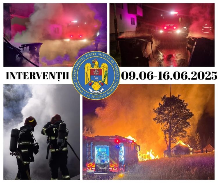 Peste 270 de intervenții în doar o săptămână: ISU „Basarab I” Dâmbovița, la datorie pentru siguranța cetățenilor