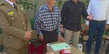 Colonelul (rtr.) Nicolae Bîrdeș a împlinit 100 de ani. Vizită din partea autorităților locale și a Garnizoanei Târgoviște