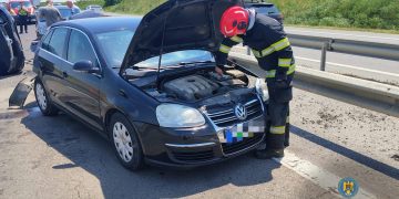Accident în lanț pe A1, la kilometrul 76: Patru mașini implicate