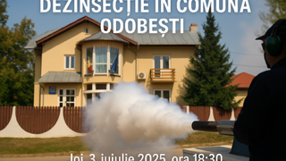 Acțiune de dezinsecție în Comuna Odobești – Joi, 3 iulie 2025