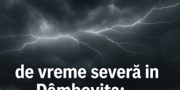COD GALBEN de vreme severă în Dâmbovița: Averse torențiale, vânt puternic și grindină până la ora 16:30!