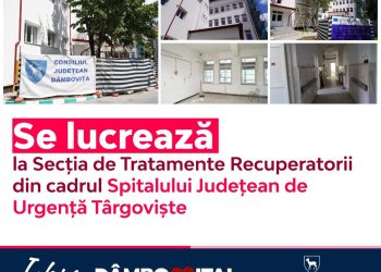 Continuă Lucrările de Modernizare la Secția de Tratamente Recuperatorii a Spitalului Județean de Urgență Târgoviște