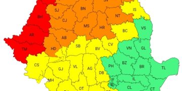 Cod Galben de furtuni în Dâmbovița! Averse torențiale, vijelii și grindină, în această după-amiază