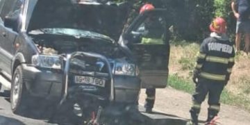 Motociclist de 22 de ani, rănit grav într-un accident la Priseaca, pe DN 72 A