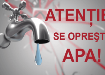 Apa va fi oprită în comuna Văleni, zona Vârtop, pe 4 august, între orele 06:00 și 16:00, pentru lucrări de igienizare