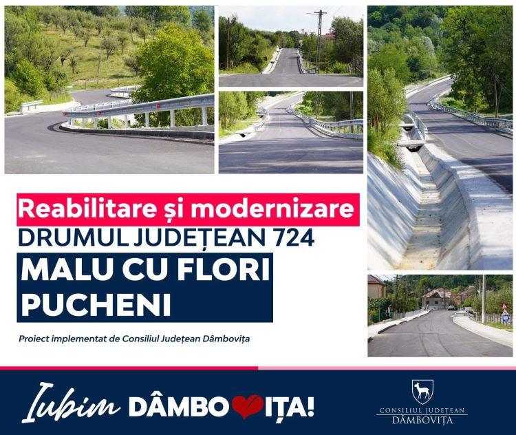 CJD Dâmbovița modernizează DJ 724. Corneliu Ștefan: „Un pas important pentru comunitățile din nordul județului”