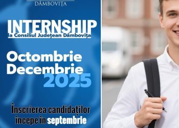 Consiliul Județean Dâmbovița lansează a cincea sesiune a programului de internship – înscrierile încep pe 1 septembrie!