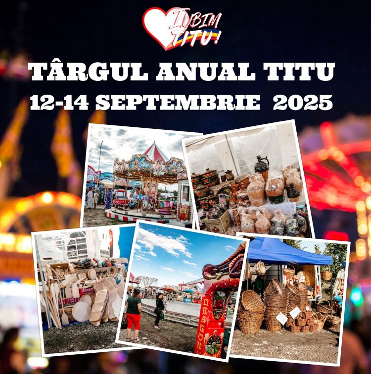 Târgul anual al orașului Titu 2025: Detalii despre înscriere și repartizarea locurilor comerciale