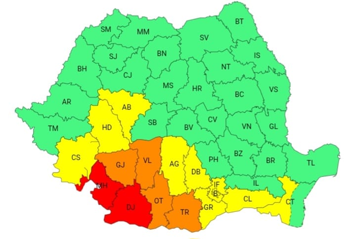Cod Galben de Caniculă în Dâmbovița: Temperaturile Urcă până la 37°C, Noapte Tropicală