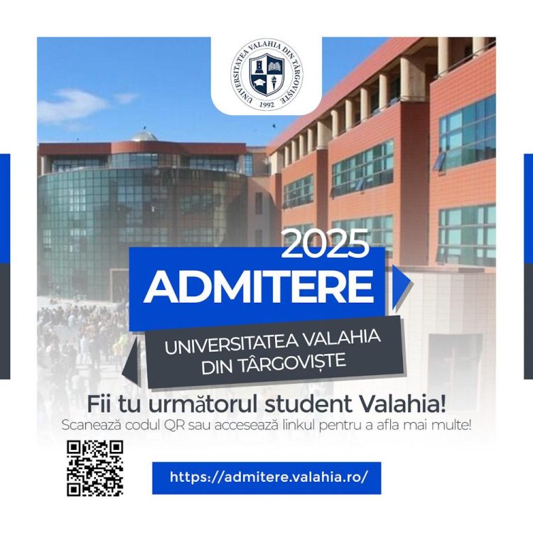 Admitere 2025 la Facultatea de Științe Politice, Litere și Comunicare din cadrul Universității Valahia din Târgoviște