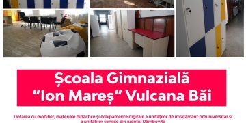 Educația, prioritate pentru Consiliul Județean Dâmbovița: mobilier modern pentru școli și grădinițe