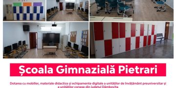 Consiliul Județean Dâmbovița continuă modernizarea școlilor din județ