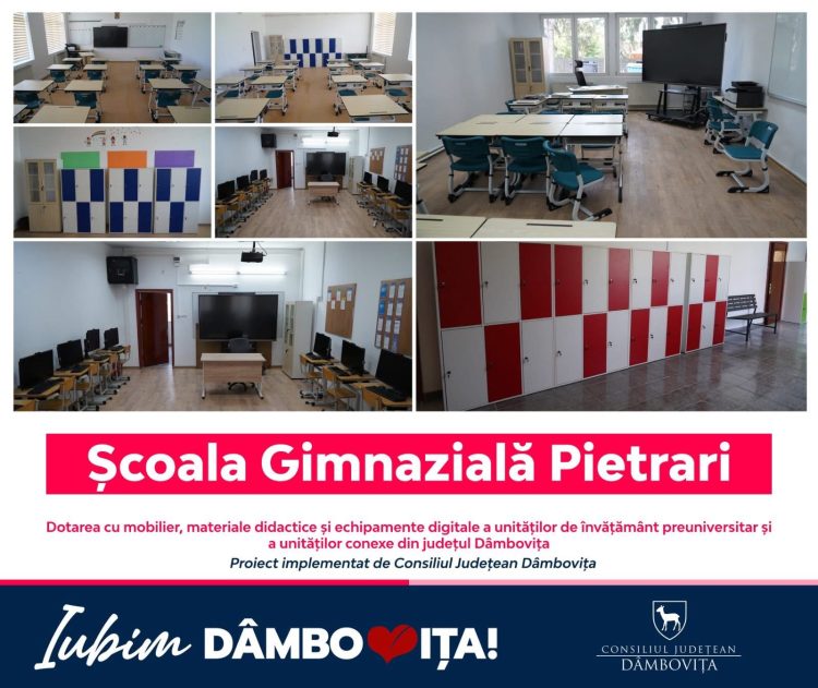 Consiliul Județean Dâmbovița continuă modernizarea școlilor din județ