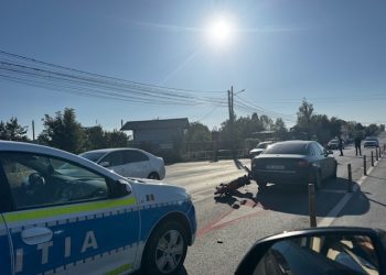 Biciclist de 86 de ani, accidentat pe DN 71, în localitatea Viforâta