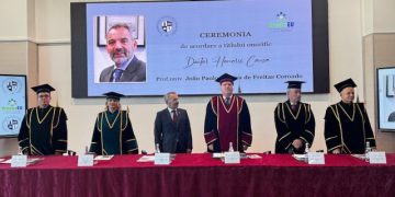 Universitatea „Valahia” din Târgoviște scrie istorie: Profesorul João Coroado, lider al alianței universitare KreativEU, distins cu titlul de Doctor Honoris Causa!