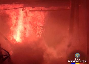 Incendiu la o gospodărie din Tătărani, intervenție promptă a pompierilor în zorii zilei