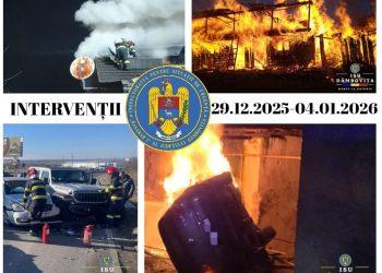 Săptămână de foc pentru pompierii dâmbovițeni: 346 de solicitări gestionate de ISU “Basarab I”