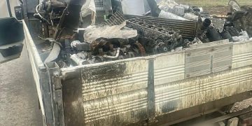 Transport ilegal de deșeuri, depistat de polițiști: 1.500 kg de fier vechi confiscate