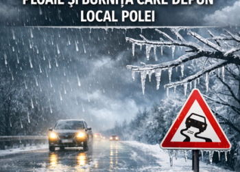 ATENȚIE, ȘOFERI ȘI PIETONI! POLEI LOCAL ÎN JUDEȚUL DÂMBOVIȚA