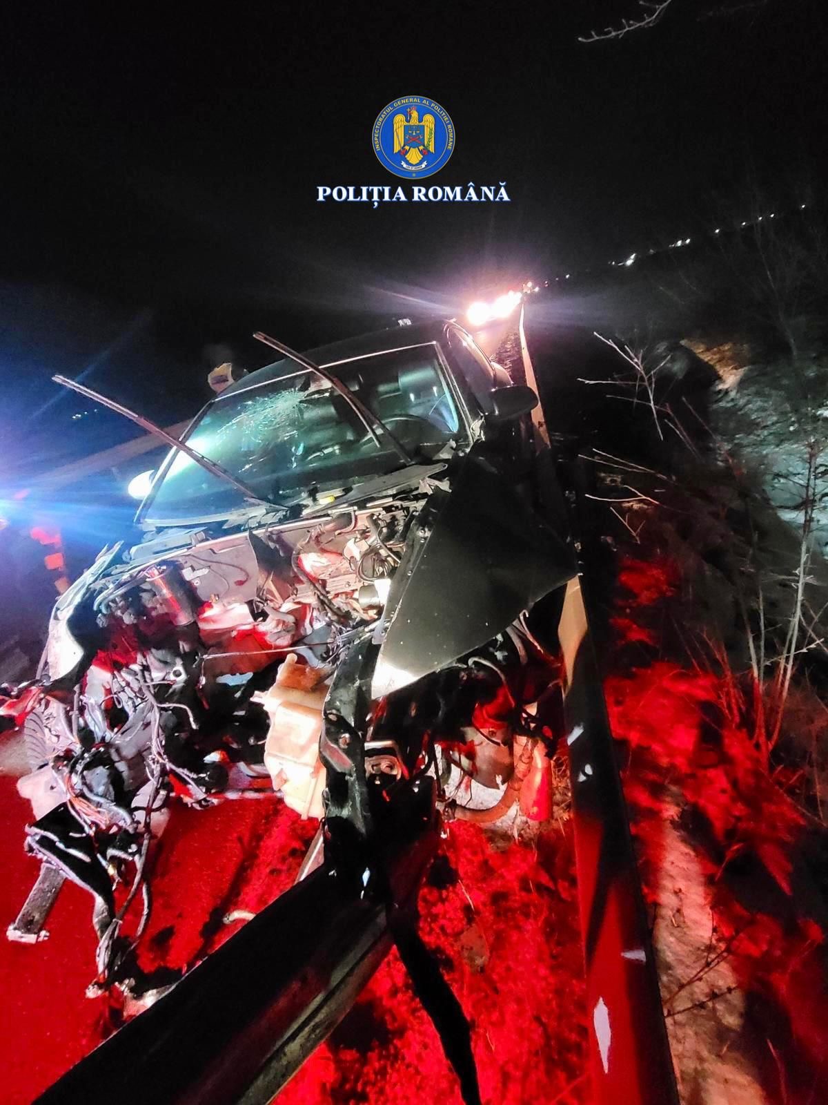 Noapte de groază în afara localității Potlogi: un tânăr de 24 de ani, mort după un impact devastator