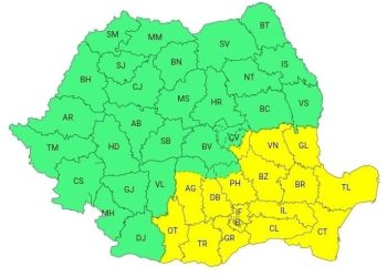 COD GALBEN DE VREME SEVERĂ ÎN JUDEȚUL DÂMBOVIȚA: VÂNT PUTERNIC, NINSORI, VISCOL ȘI VIZIBILITATE REDUSĂ