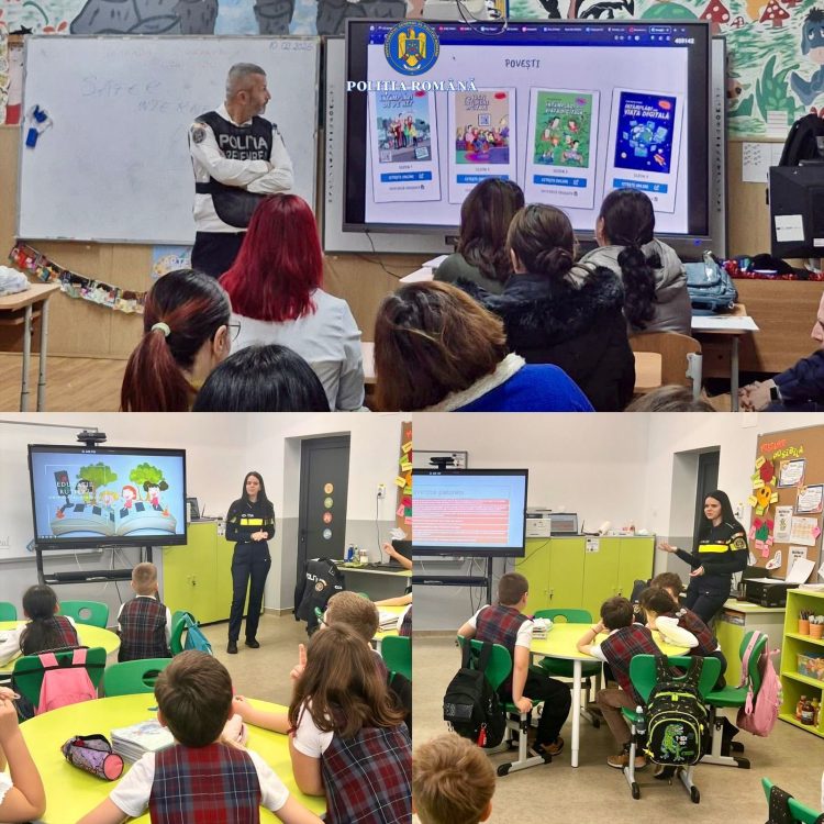 Siguranța pe internet sub lupă: Polițiștii învață elevii și părinții să navigheze fără riscuri!