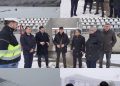 Dâmbovița Arena, aproape de final: vizită pe șantier alături de Răzvan Burleanu și primarul Cristian Daniel Stan. Corneliu Ștefan: „Viitorul sportului dâmbovițean începe aici”